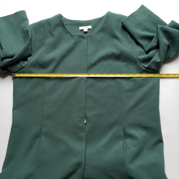 Eva Mendes Green Dress Coat Size Large - Picture 7 of 7